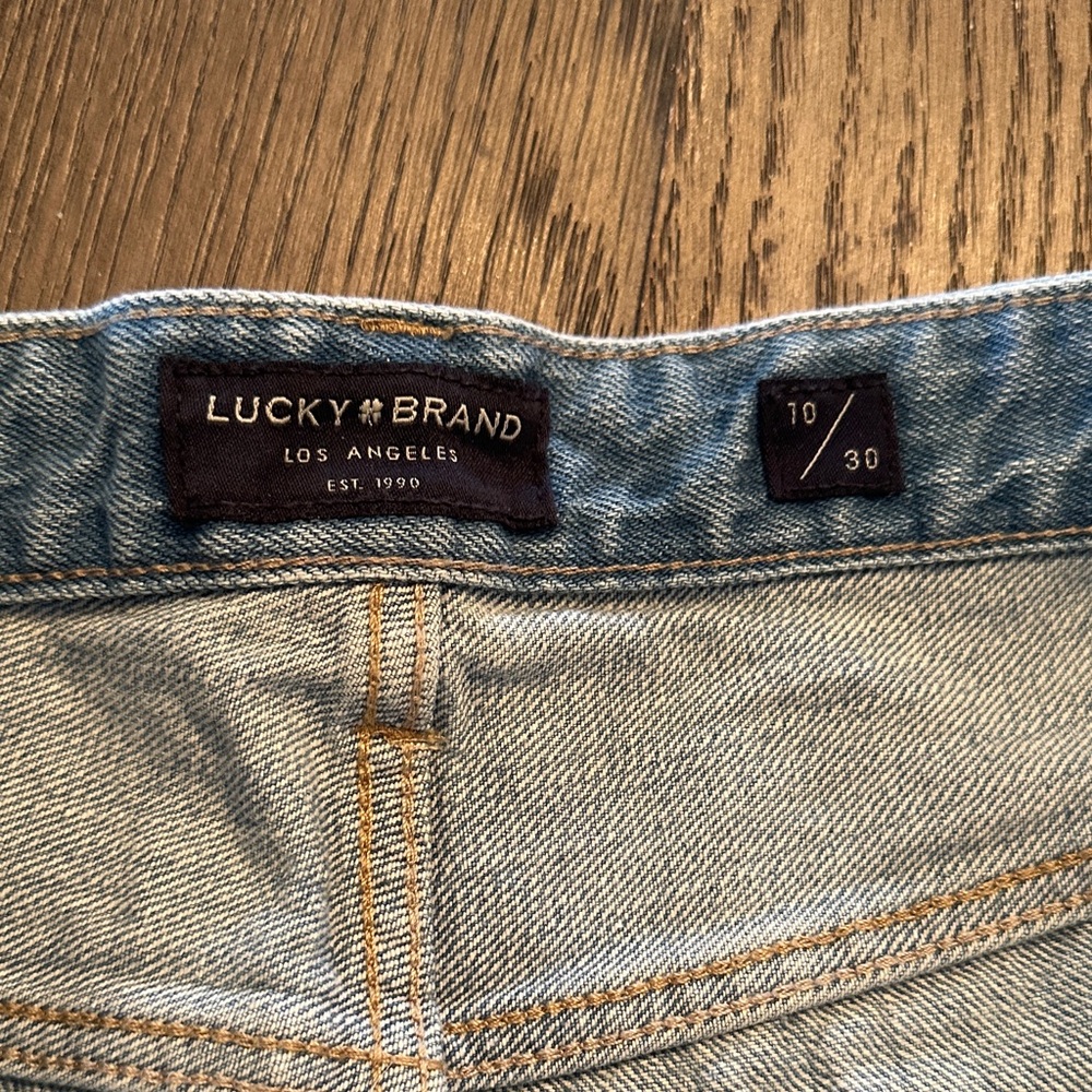 Lucky Brand Light Blue Boyfriend Jean Shorts - Picture 2 of 5